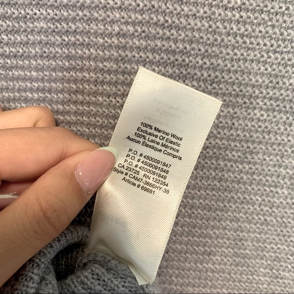 ARITZIA WILFRED FREE Grey Lolan Crop Sweater - Picture 5 of 5